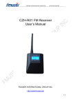 CZH-R01 FM Receiver User`s Manual