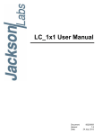 LC_1x1 User Manual - Jackson Labs Technologies, Inc.