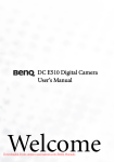 BenQ DC E510 User Guide Manual pdf