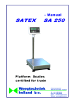 SATEX SA 250 - Weegtechniek Holland