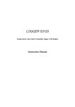 Instruction Manual for S3120 logger
