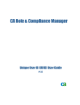 CA Role & Compliance Manager Unique User ID \(UUID\) User Guide