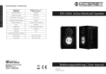 BTS-235A Active Bluetooth Speaker Bedienungsanleitung / User