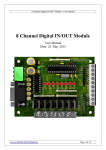 8 Channel Digital IN/OUT Module manual