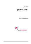 User Manual go2RECORD - HIK