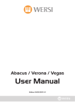 Abacus-Vegas and Verona User Manual OAS 7 - wersi