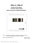 Gamewell Flex 4 & Flex 8 Installation & User Manual