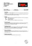 User manual ALFA 71 MODulation Thermostat. 0