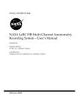 NASA LaRC FIB Multi-Channel Anemometry Recording System