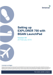 Setting up EXPLORER 700 with BGAN LaunchPad