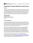 Integrating Low-Stakes Writing Into Large Classes