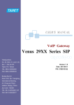 Venus 29XX Series SIP