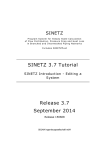 SINETZ Introduction - Editing a System SINETZ 3.7 Tutorial