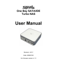 One Bay SATA/IDE Turbo NAS User Manual