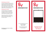 Grandview Pull Up Portable Screen User Manual