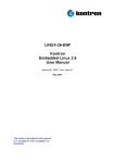 Embedded Linux 2.6 User Manual 1Copyright