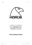 Horus Release Notes (v21673)