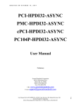 the user manual for the HPDI32A-ASYNC