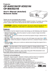 CP-X4021N/CP-X5021N/ CP-WX4021N