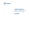 USER`S MANUAL LD-3260