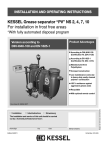 KESSEL Grease separator “PV” NS 2, 4, 7, 10 For installation in frost