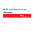 MSP-EXP430F5529 Experimenter Board User`s
