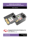 WRM-10P and WRM-40 - Vanguard Instruments Company, Inc.