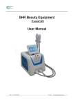 SHR Beauty Equipment User Manual