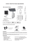 LX-SLL48 Solar Power Sensor Lamp Instruction