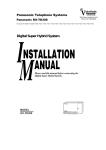 KX-TD308 Installation Manual