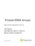 Protein/DNA Arrays