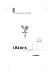 Siemens SITRANS LR400 user manual - 2008-May