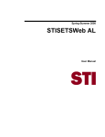 STISETSWeb AL User Manual