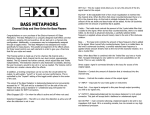 Bass Metaphors - Instructions  - Electro