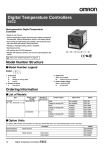 E5CZ Temperature Controller Data Sheet