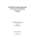 A Model Checking Approach to Protocol Conversion