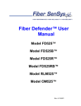 Fiber Defender™ User Manual