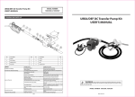 UREA/DEF DC Transfer Pump Kit USER`S MANUAL