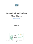 Zmanda Cloud Backup User Guide