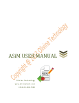 ASiM PC USER MANUAL - Olivine Technology Ltd