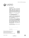 VlZlO VU37L HDTV10A User Manual Dear VlZlO Customer