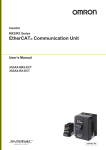 MX2/RX series EtherCAT Communication Unit USER`S MANUAL