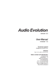 User Manual - Audio Evolution Mobile