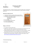Vinmetrica SC-100A™ User Manual