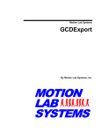 GCDExport User Manual