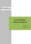 G610 GPRS Module Hardware User Manual - Premier