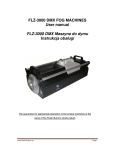 FLZ-3000 DMX FOG MACHINES User manual FLZ