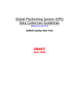 Global Positioning System (GPS) Data Collection Guidelines