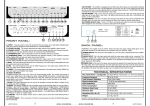 FRONT PANEL: BACK PANEL: