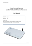 Cross-Network Gateway (Radio, VOIP, GSM, Public